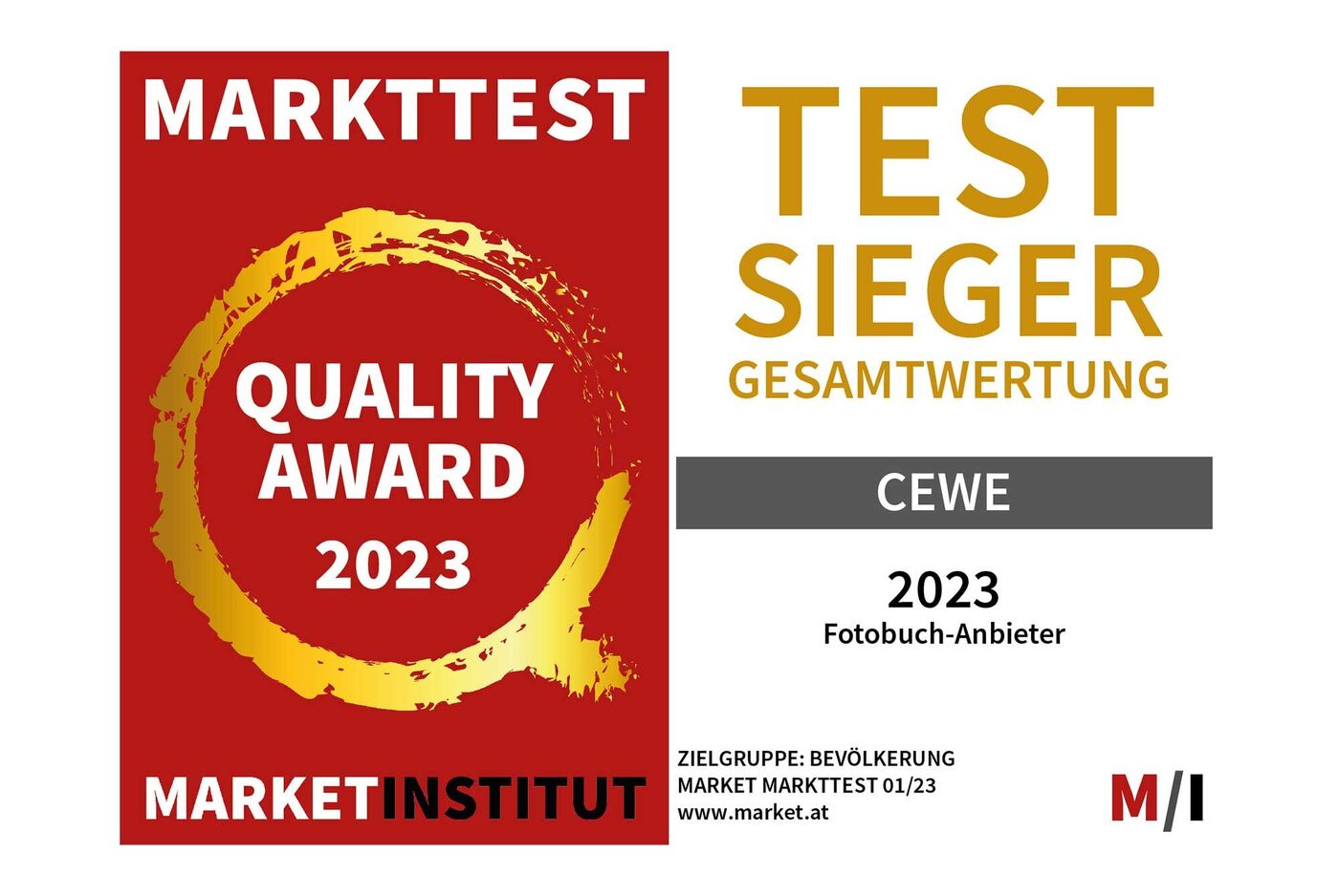 CEWE ist Testsieger und bester Fotobuch Anbieter der Ausgabe Markttest 01/23