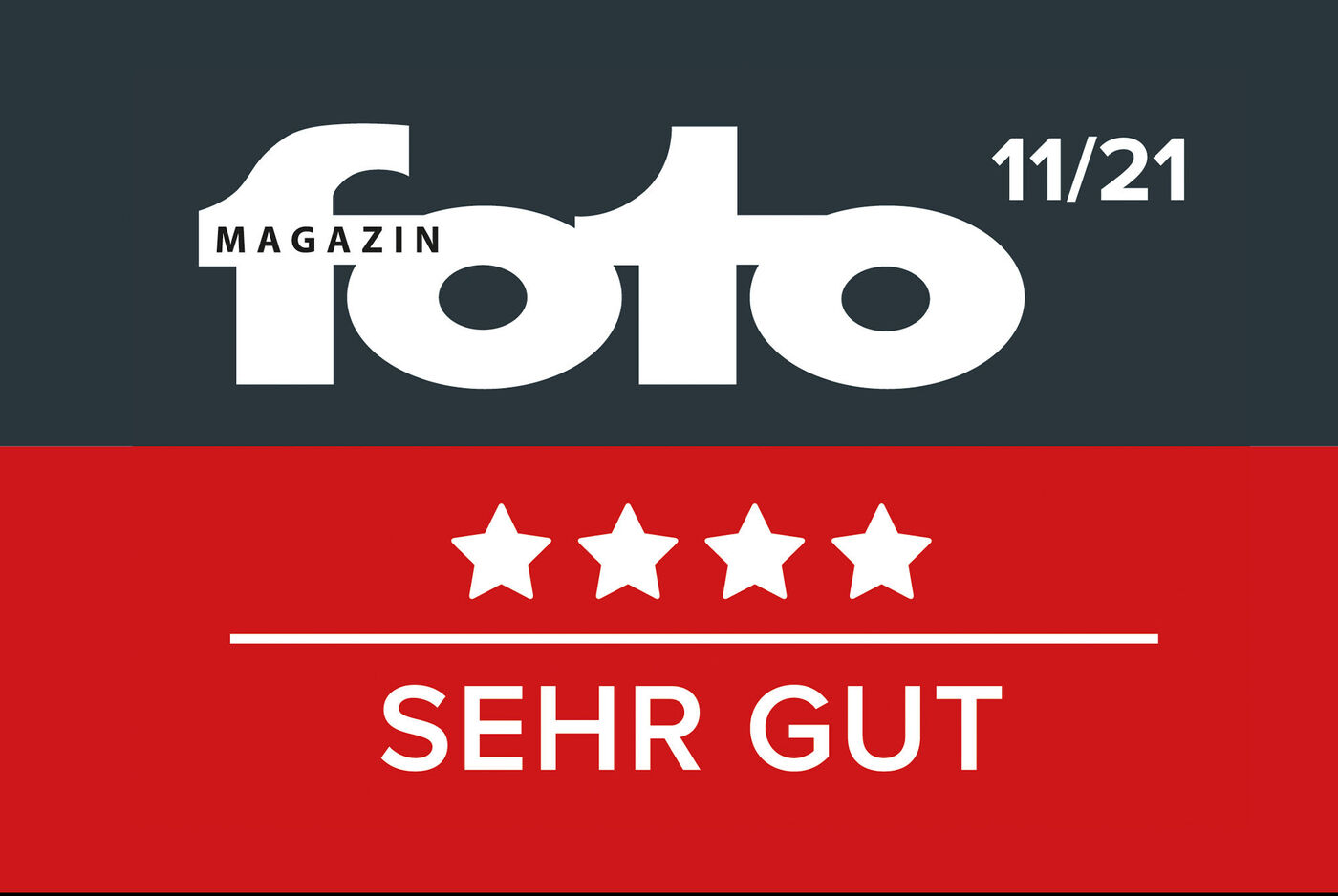 Der Wandkalender A3 von CEWE erhält vom Foto Magazin in der Ausgabe 11/21 die Note Sehr Gut