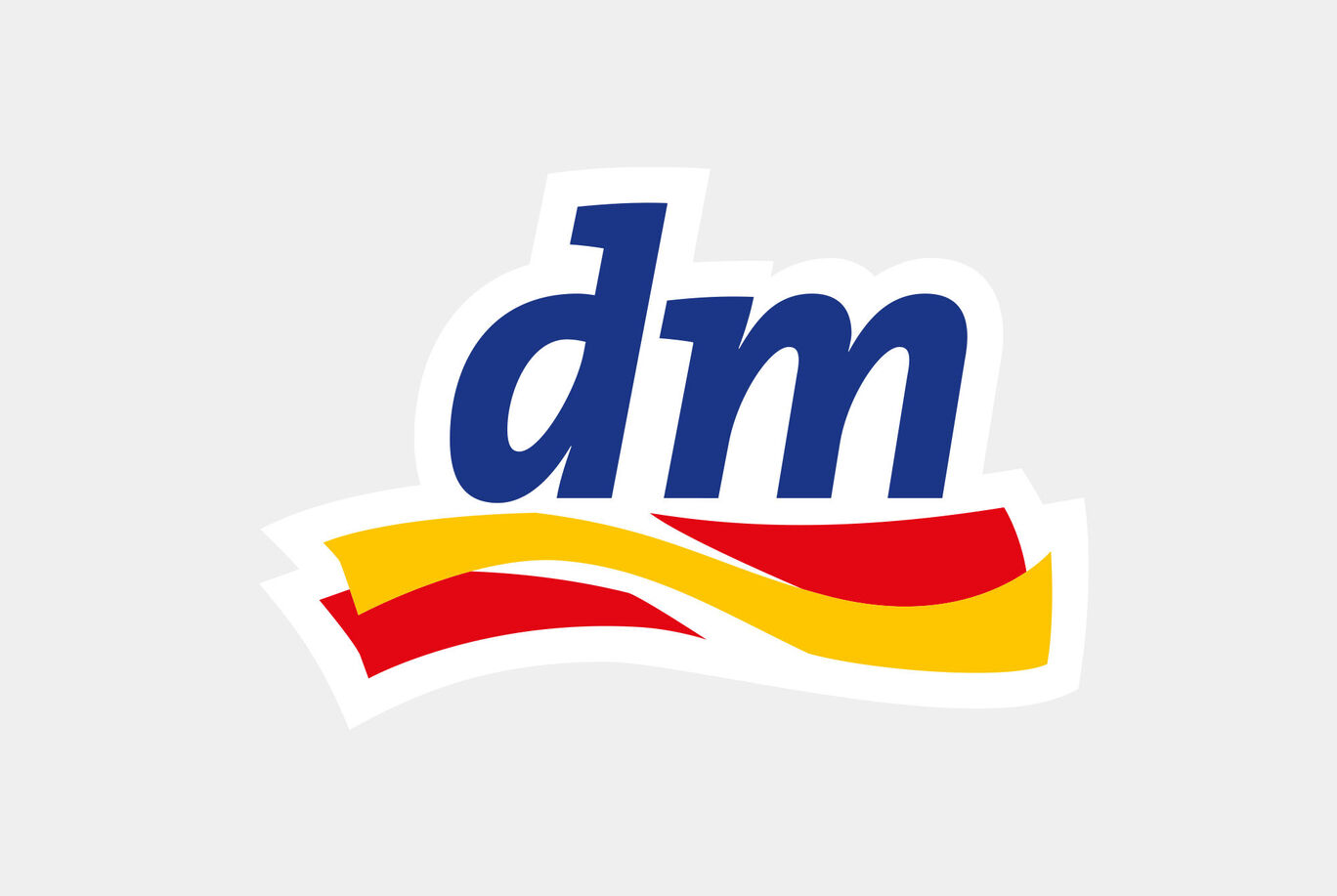 Logo von dm, einem bekannten Drogeriemarkt in Deutschland